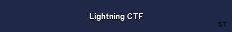 Lightning CTF Server Banner