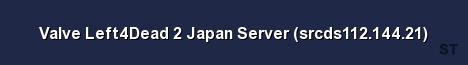 Valve Left4Dead 2 Japan Server srcds112 144 21 