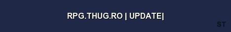 RPG THUG RO UPDATE Server Banner