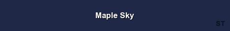 Maple Sky Server Banner