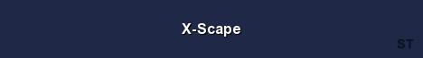 X Scape Server Banner