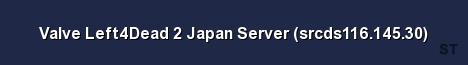 Valve Left4Dead 2 Japan Server srcds116 145 30 Server Banner