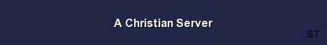 A Christian Server Server Banner
