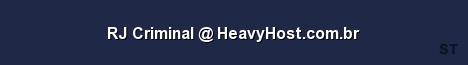 RJ Criminal HeavyHost com br Server Banner