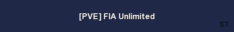 PVE FIA Unlimited Server Banner