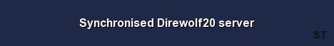 Synchronised Direwolf20 server Server Banner