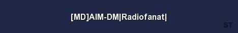 MD AIM DM Radiofanat Server Banner