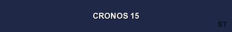 CRONOS 15 Server Banner