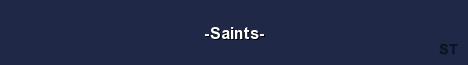 Saints Server Banner
