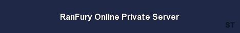 RanFury Online Private Server Server Banner
