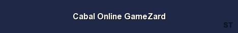 Cabal Online GameZard Server Banner
