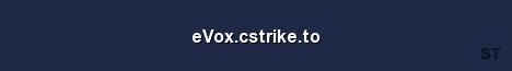 eVox cstrike to Server Banner