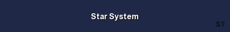 Star System Server Banner