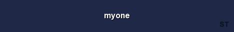 myone Server Banner