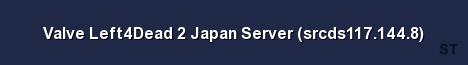 Valve Left4Dead 2 Japan Server srcds117 144 8 