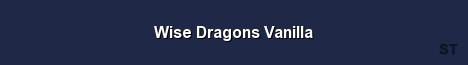 Wise Dragons Vanilla Server Banner