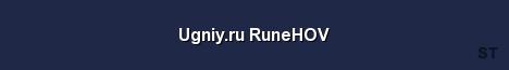 Ugniy ru RuneHOV Server Banner