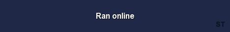 Ran online Server Banner