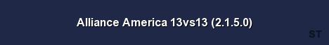 Alliance America 13vs13 2 1 5 0 Server Banner