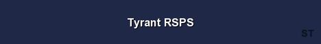 Tyrant RSPS Server Banner