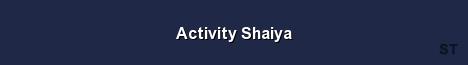 Activity Shaiya Server Banner
