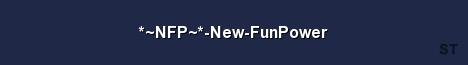 NFP New FunPower Server Banner