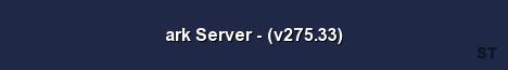 ark Server v275 33 Server Banner