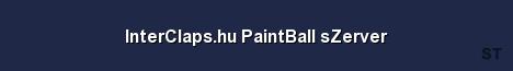InterClaps hu PaintBall sZerver Server Banner