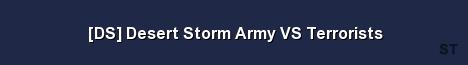 DS Desert Storm Army VS Terrorists Server Banner