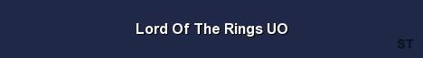 Lord Of The Rings UO Server Banner