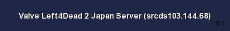 Valve Left4Dead 2 Japan Server srcds103 144 68 