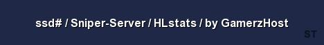 ssd Sniper Server HLstats by GamerzHost 