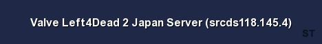 Valve Left4Dead 2 Japan Server srcds118 145 4 