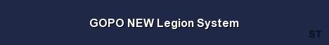 GOPO NEW Legion System Server Banner