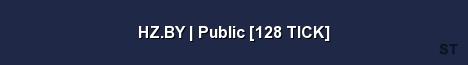 HZ BY Public 128 TICK Server Banner