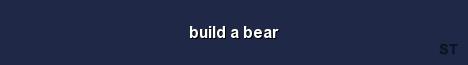 build a bear Server Banner