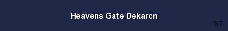 Heavens Gate Dekaron Server Banner
