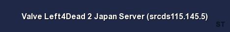 Valve Left4Dead 2 Japan Server srcds115 145 5 