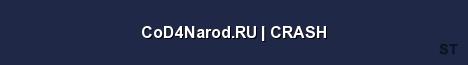 CoD4Narod RU CRASH Server Banner