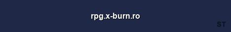 rpg x burn ro Server Banner
