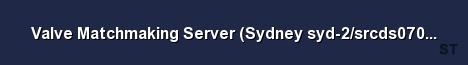 Valve Matchmaking Server Sydney syd 2 srcds070 42 Server Banner