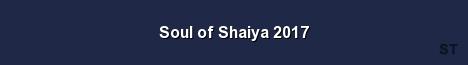 Soul of Shaiya 2017 