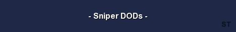 Sniper DODs Server Banner