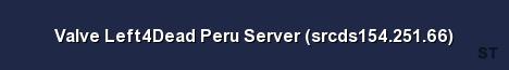 Valve Left4Dead Peru Server srcds154 251 66 