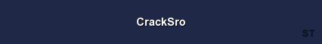 CrackSro Server Banner
