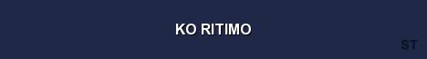 KO RITIMO Server Banner