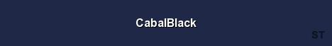 CabalBlack Server Banner