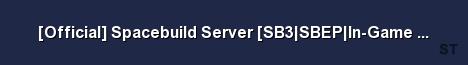 Official Spacebuild Server SB3 SBEP In Game Download CAP Server Banner