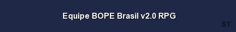 Equipe BOPE Brasil v2 0 RPG 