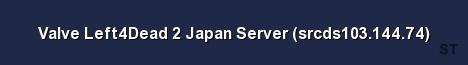 Valve Left4Dead 2 Japan Server srcds103 144 74 